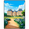 Luxembourg Elégant château avec jardins fleuris