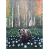 Bear in Snowy Forest Scene