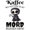 Coffee Grim Reaper Coffee Drinker