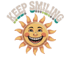 Happy Sun Face Illustration