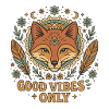Boho Fox - Mandala Fuchs Motiv
