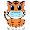 Cute Tiger with Mask