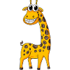 Breloque girafe amusante pour enfants - Girafe