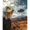 Eagle Selfie UFO