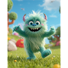Fluzzle the Cute Monster