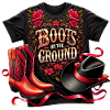 Red Country Hat and Boots