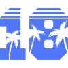 18 palm trees