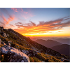 Sunset over the mountain