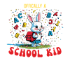 Conception d’écolier lapin mignon