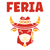 Cow Feria with Traditional Feria Hat