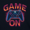 Leuchtender Gaming-Controller mit Neon-Design