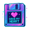 Pixel Heart Save My Heart