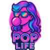 Retro Neon Girl Bubblegum Pop Design