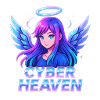 Cyber Heaven Angel Illustration