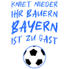 Bayerischer Fußball Spruch mit Fußball
