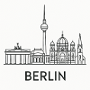 Berlin Skyline Minimalistisch