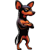 Miniatuur Pinscher Pinscher Pinscher Pinscher Eigenaar Minpin