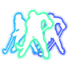 Eishockey Silhouette Jungen Eishockeyspieler
