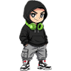 Urban Teen Cartoon Character Design