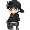 Urban Skateboard Boy Cartoon Design