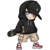 Urban Skateboarder Cartoon Design