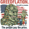 Greedy Greedflation Cartoon Design