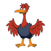 Ostrich Funny Comic Bird Shirt