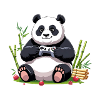 Cute Panda with Gaming Controller
