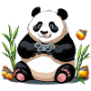 Chill Panda with Gaming Controller