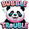 Playful Panda Bubbel Glass Print