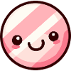 Kawaii Pink Marshmallow Face Design