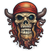 Pirate Skull with Heroic Chimera