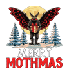 Père Noël laid Joyeux Mothmas