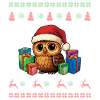 Santa Ugly Christmas Eule