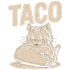Humorous Taco Cat Print