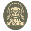 Turtle with headphones