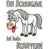 Ein Ackergaul ist kein Rennpferd!