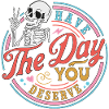 Skull with motivational message