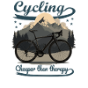 Cycling T-Shirt – Cheaper than Therapy