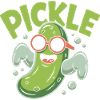 Funny Pickle Cartoon Character