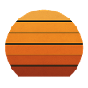 Abstract Sunset Silhouette