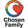 Inclusive heart with rainbow frame