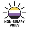 Non-Binary Vibes Sun Logo