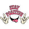 Verspieltes positives Vibes-Typografie-Design
