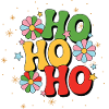 Vibrant Ho Ho Ho Christmas Design
