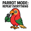 Vibrant Parrot With Microphone Illustration