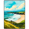 Dingle-Halbinsel Irland Reiseplakat Stadtbild