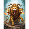 Chimera, three-headed lion-goat-serpent beast
