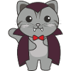Cat Happy Halloween Cute Vampire Costume