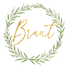 Elegantes Braut-Design mit Lorbeerkranz